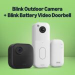 Blink Outdoor 4 Camera £0 Video Doorbell (White) Smart Security Camera & Doorbell Bundle Wireless HD, two-year battery life, enhanced motion detection Sync Module Core incl. IP65