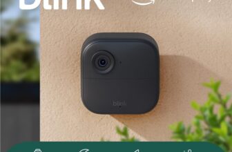 Blink Outdoor 4 camera Wireless HD smart security camera, two-year battery life, enhanced motion detection, works with Alexa – 1 camera system with Sync Module Core incl. – IP65