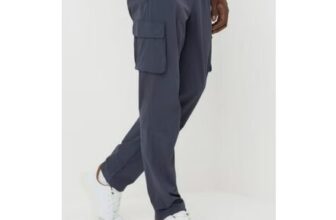 Blue Tech Cuffed Cargo Co Ord Trousers