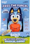 Bluey Pass the Parcel Musical Game, Soft Huggable 8 (20 cm) Bluey Plush. Three Interactive Games to Play, Incl. Hot Botato. Fun Family Game, Party Game and Preschool Game, Blue
