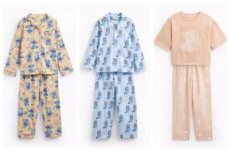 Bluey Traditional Pyjamas / Yellow Lilo & Stitch Print PJs – 4 – 7 Yrs 7 – 12 £3.60 Disney Thumper Short Sleeve PJs (£2.28-£3.36) – C&C