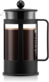 Bodum French Press Kenya – 1L / 8 Cups Manual Coffee Maker – Heat-Resistant Glass & Stainless Steel – Dishwasher Safe Cafetiere – Made in Portugal