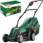 Bosch Corded Lawnmower UniversalRotak 34-410 (230 V, cutting width: 34 cm, 40-litre grass box, with GrassCombs)