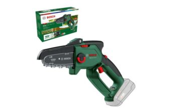 Bosch Mini Chain Saw EasyChain 18V-15-7 (for Cutting Through Wood 18 Volt System Chain Speed: 6.95m/s Without Battery)