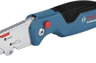 Bosch Professional Universal Folding Knife with Blade Compartment in Metal Handle incl. Two Replacement Blades – Prime Deal