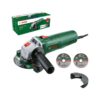 Bosch Small Angle Grinder UniversalGrind 750-115 750w 3 X Straight Cutting Discs for Grinding, Cutting, Brushing and Sanding