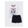 Boys White Football Top & Short Set (1-7yrs) – 4-5 Yrs