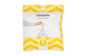 Brabantia PerfectFit Bin Liners Size A/3L, White, 40 Bags