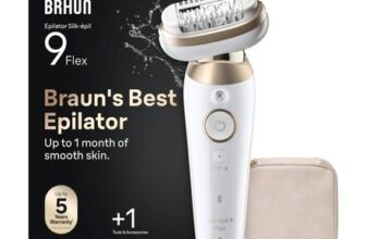 Braun Silkpil 9 Flex, Epilator with 360 Flexible Head for Easy Hair Removal