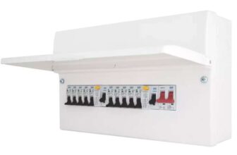 British General Fortress 16-Module 10-Way Populated High Integrity Dual RCD Consumer Unit (466PX) (Free C&C)