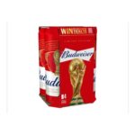 Budweiser Lager Beer Cans 4x568ml