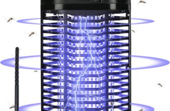 Bug Zapper, 4200V Insect Pest Fly Killer, Electric Mosquito Zapper for Indoor and Outdoor 18W, Waterproof Mosquito Killer for Flying Insect Control Lamp, Outdoor & Indoor Mosquito Killer Lamp