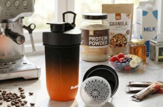 BuildLife Shaker Bottle, 600ML Tritan Protein Shaker Water Bottle (2 Colours to choose from)