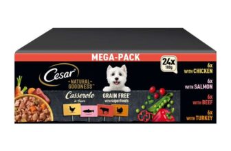 CESAR Natural Goodness Casserole Mixed Selection in Gravy 24x100g