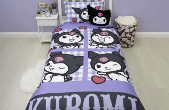 CHARACTER WORLD Hello Kitty Officially Licensed Rebel Design Single Duvet Cover Set