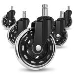 COSYLAND Office Chair Wheels Replacement For All Floors – 10x22mm Set Of 5 (Prime Day Deal)