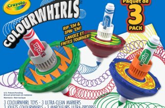 CRAYOLA Colourwhirls (3 Pack) – Rip Em & Spin Em Includes 3 Colourwhirls Toys & 3 Markers Rippin Spinnin Colouring Fun for Ages 6