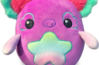CRAZE Squishpets Chika Plush 7.5 Inch Medium Size Kawaii Soft Toy with Double Ears Cute Plushies for Girls and Kids Age 3 Adorable Stuffed Animal Gift for Cuddles and Playtime
