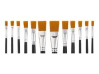 CRELANDO Flat Paint Brush Set – 12 Pieces