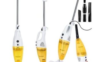 CROWNSHOP 2-in-1 Corded Vacuum, 1000W, HEPA, Lightweight