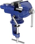 CROWNSHOP Bench Vice 360 Swivel Base Vices forWorkbench Portable Universal Workshop Clamp Adjustable Mini Table Bench Vice Clamp for Workshop Factory (65mm)