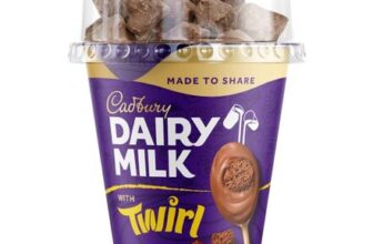 Cadbury Dairy Milk Sharing Pot Desserts with Twirl Chocolate Pieces