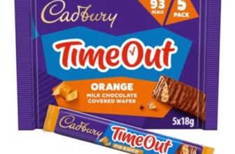 Cadbury Timeout 5-Pack Orange Chocolate WaferBiscuit Bars