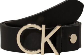 Calvin Klein Women Belt Ck Logo 3.5 cm Leather