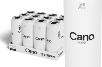Cano Water Still Multipack Cans (12 x 500ml), Resealable Lids, Natural Spring
