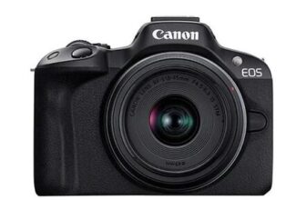 Canon EOS R50 Mirrorless Camera & 18-45mm f4.5-6.3 is STM Lens