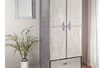 Canvas Wardrobe with 1 Drawer