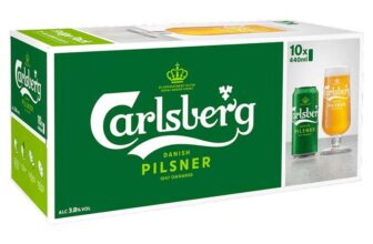 Carlsberg Pilsner Beer 10 x 440ml £5.23 With S&S