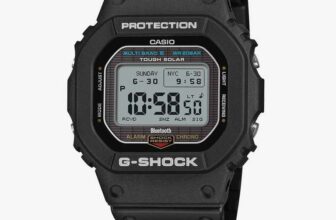 Casio Mens G-Shock 5600 Series Black Digital Solar Strap Watch GW-BX5600-1ER – w/Code