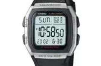 Casio Power LCD Digital Black Resin Strap Watch