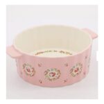 Cath Kidston Cream & Pink Floral Ceramic Pie Dish