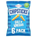 Chipsticks Salt & Vinegar Multipack Crisps 6 x 17g (£1.05 max S&S)