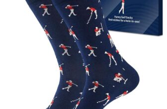 Cirorld Fathers Day Gift for Dad, Novelty Golf Socks, Funny Golf Gifts for Men – all sizes