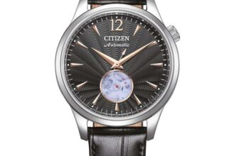 Citizen Automatic Mechanical Open Heart Watch, Model: NH9131-14E , Black