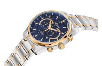 Citizen Chronograph Mens Two Tone Bracelet Watch