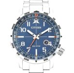 Citizen Mens Eco-Drive Aviator Blue Dial 43mm 100M WR Watch