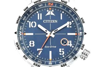 Citizen Mens Eco-Drive Aviator Blue Dial 43mm 100M WR Watch