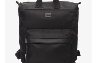 Clarks Womens Marathon Walk Black Backpack