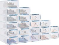Clear Shoe Boxes Stackable Shoe Organiser Transparent Storage Box (20PCS)