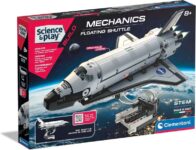 Clementoni- NASA Floating Shuttle Space Toy: Educational, Self Build Science Kit, With 220 Interchangeable Components(8 Years )