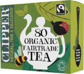 Clipper Organic Fairtrade Everyday Black Tea 4 x 80 Teabags (360 Bags in total) – S&S £7.65