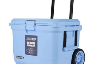 Coleman PRO Heavy-Duty Insulated Hard Cool Box with Handles 52L Capacity Keeps Ice for up to 4 Days