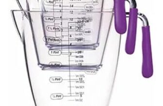 Colourworks Three Piece Measuring Jug Set (200ml/400ml/900ml) Purple
