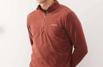 Columbia Klamath Range II half zip fleece in burgundy (S /M) w/code