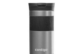 Contigo Byron Snapseal Travel Mug 470ml – Dark Stainless Steel (Prime Deal)