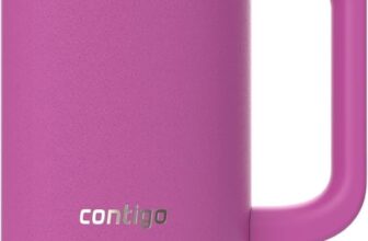 Contigo Streeterville Tumbler 1200 ml with Handle Stainless Steel Vacuum Insulated Water Bottle with Straw and Lid Cold for 29 Hours Travel Mug Thermal Flask BPA Free